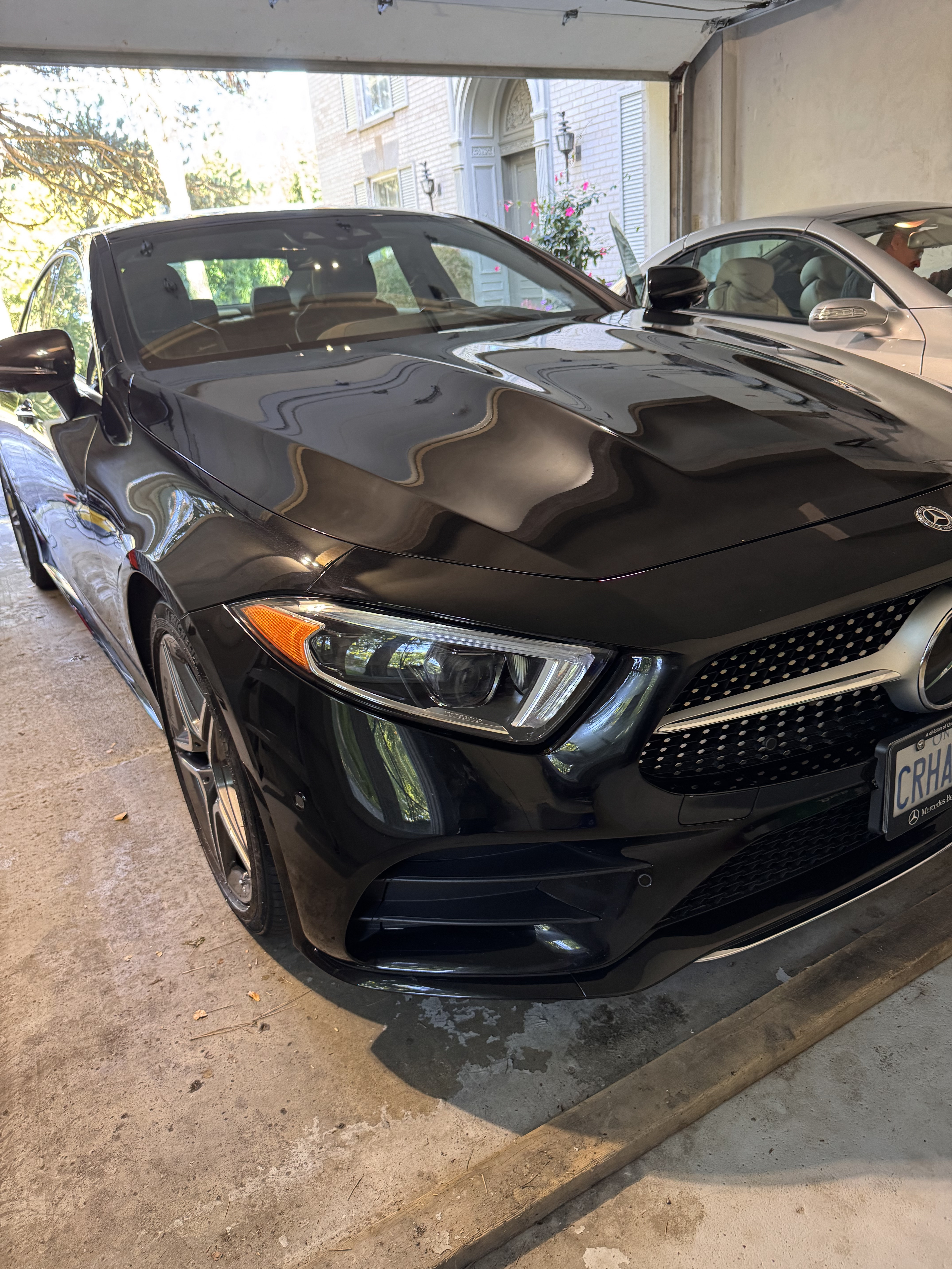 Black Mercedes CLS detailing